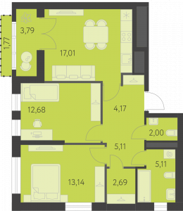 Планировка. 2k,64.3