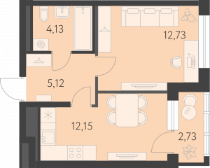 Планировка. 1k,35.5
