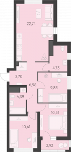 Планировка. 3k,74.8