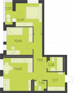 Планировка. 2k,55.5