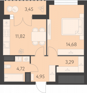 Планировка. 1k,41.2