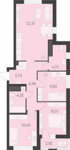 Планировка. 3k,74.5