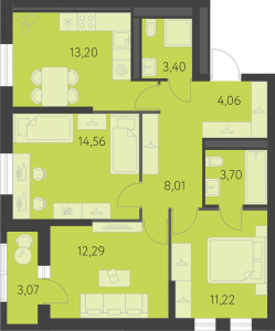 Планировка. 3k,72.0