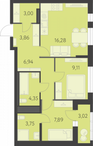 Планировка. 2k,56.7