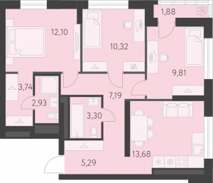 Планировка. 3k,69.3