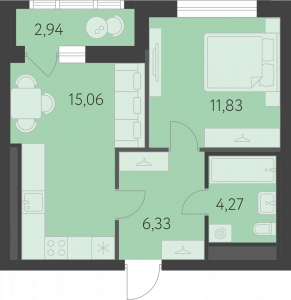 Планировка. 1k,39.0