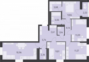 Планировка. 4k,91.2