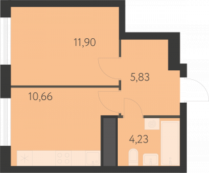 Планировка. 1k,32.8
