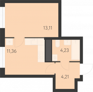 Планировка. 1k,32.6