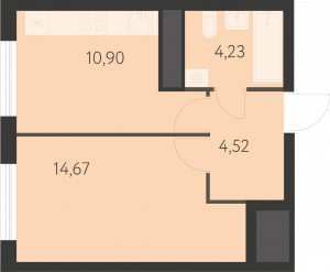 Планировка. 1k,34.2