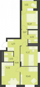 Планировка. 3k,64.8