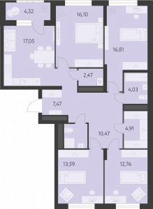 Планировка. 4k,113.1