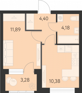 Планировка. 1k,32.5