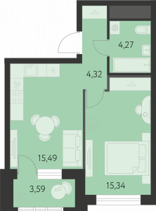 Планировка. 1k,41.2
