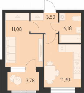 Планировка. 1k,32.0
