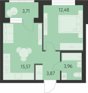 Планировка. 1k,37.7