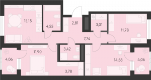 Планировка. 3k,82.9