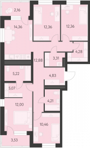 Планировка. 4k,105.3