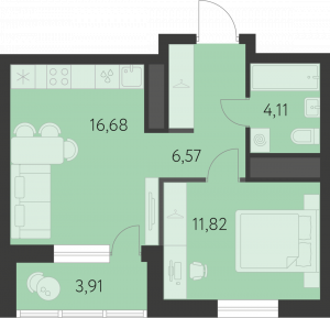 Планировка. 1k,41.1