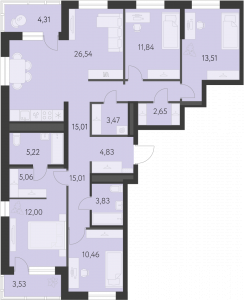 Планировка. 4k,118.4