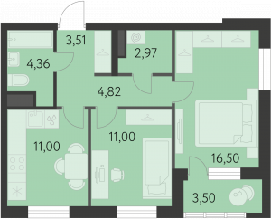Планировка. 2k,55.5