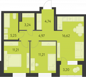 Планировка. 2k,58.6