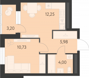 Планировка. 1k,34.6