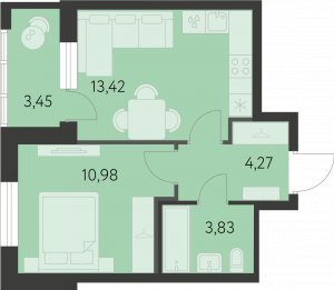Планировка. 1k,34.2